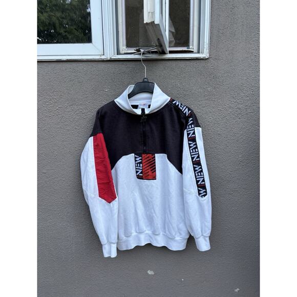 Vintage 90s New Balance Hong Kong Jacket 1/4 Zip Size XL White - Picture 2 of 16